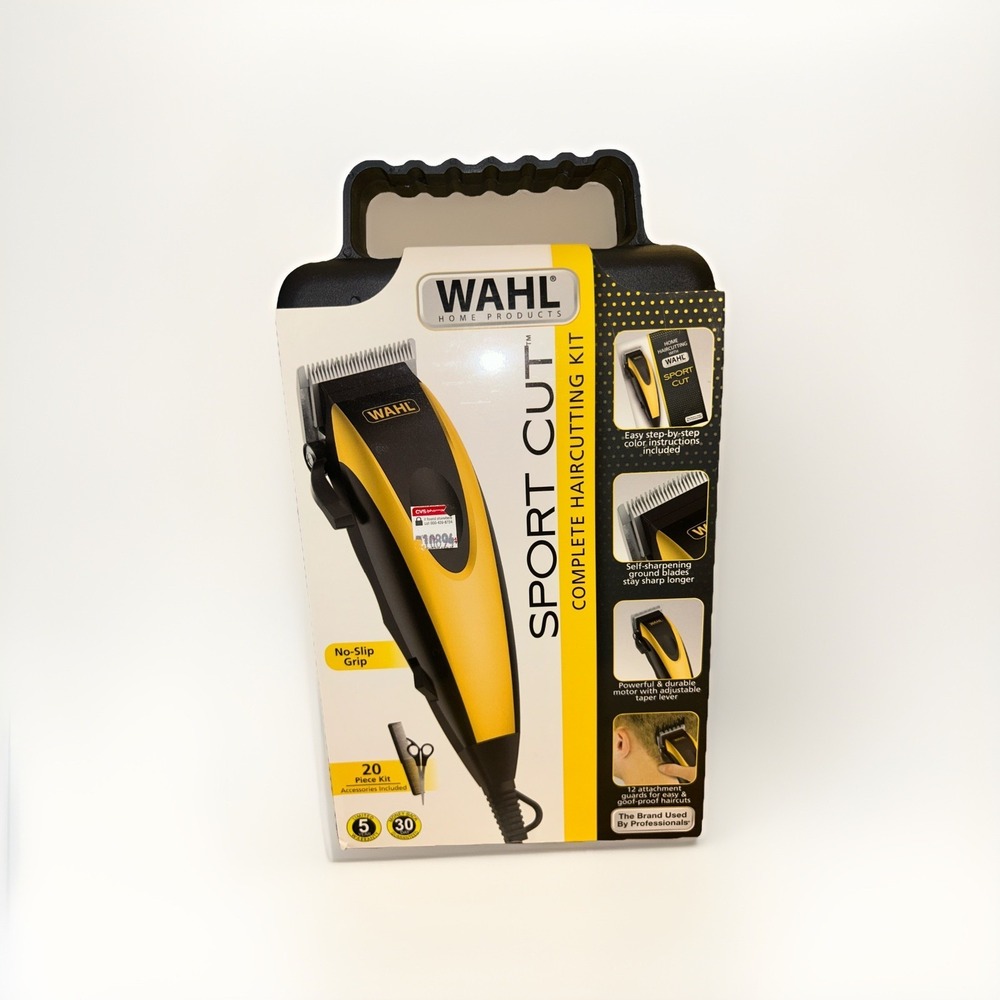 WAHL SPORT CUT‎ COMPLETE HAIRCUTTING KIT - 92436901 With Storage Case
